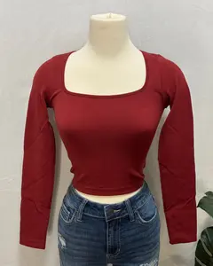 Laurel Ribbed Top (Wine)