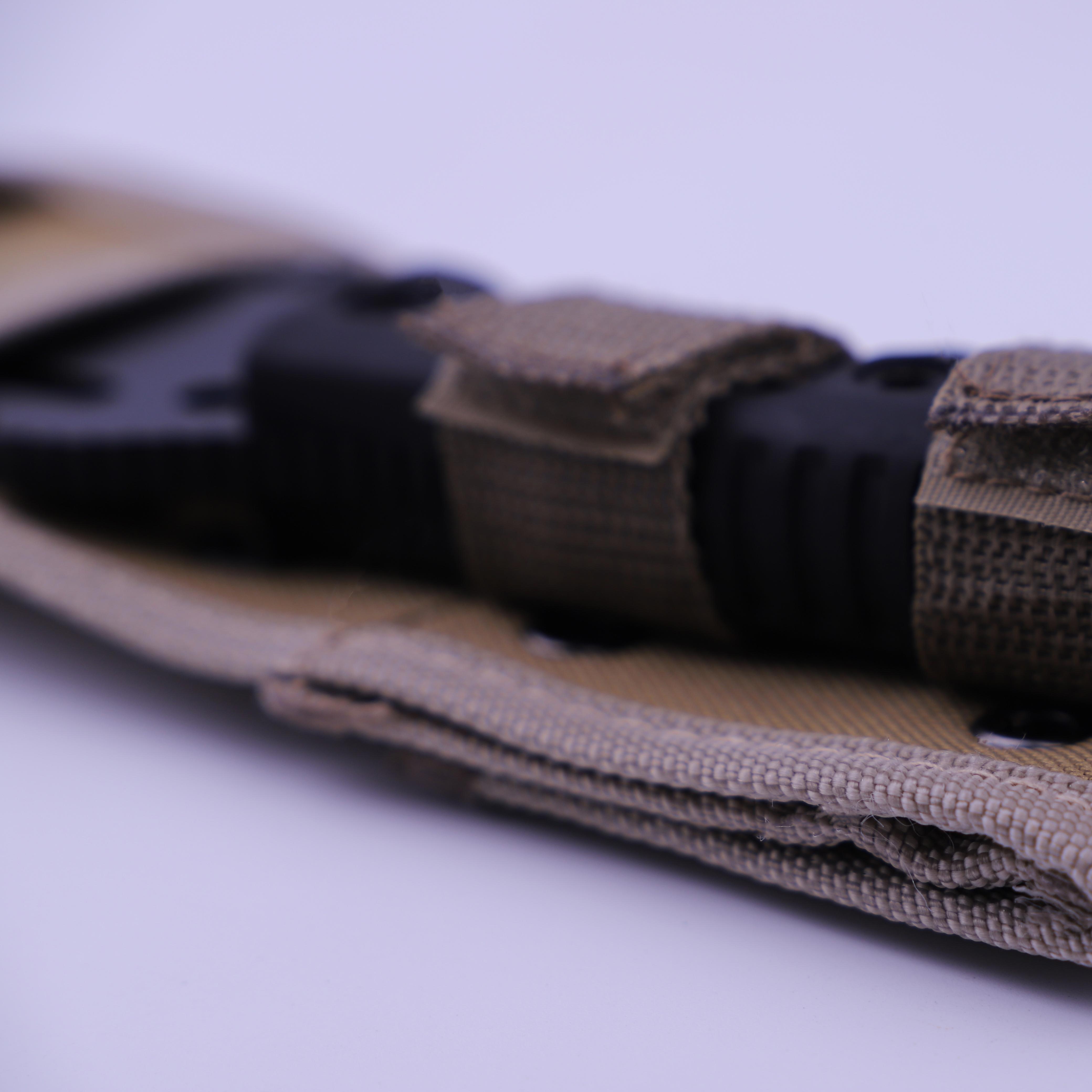 Multi-functional Camping Knife, Ergonomic Black Non-slip Handle, with Nylon Sheath, Suitable for Family and Outdoor Camping, Thanksgiving, Christmas, Valentine's Day Gift!