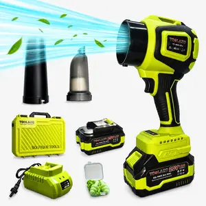 jet leaf blower TOOLAZO 20V 2-in-1 Cordless Blower and Vacuum: This Complete Kit Includes a 4.0Ah Battery and Fast Charger, Plus a 10,000 RPM Turbo Motor That Powers Through Leaves, Snow, and Dust Anywhere Around Your Property.