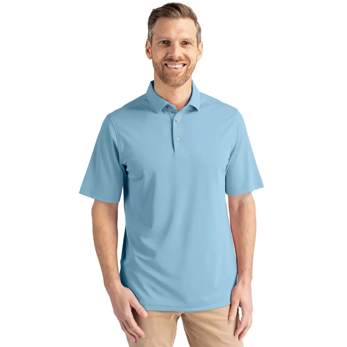 Cutter & Buck Virtue Eco Pique Recycled Mens Polo Shirt