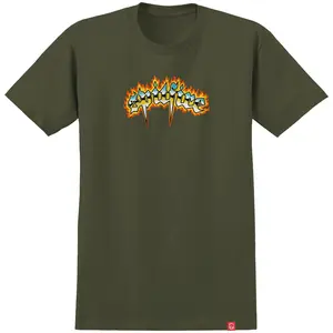 Spitfire Wheels Shirt Chrome Venom Military Green