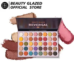 BeautyGlazed 40-Color Reversible Planet Highlighter & Matte Eyeshadow Palette