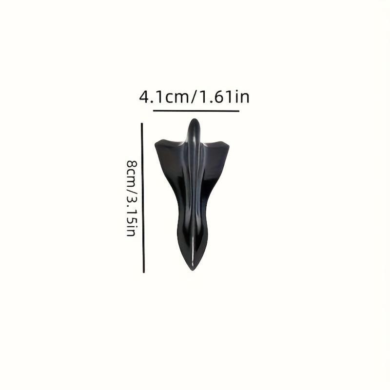 6PCS Universal Car Roof Shark Fin Spoilers – Aerodynamic Decorative Roof Fins for Sedan, SUV, and Truck, Durable Lightweight ABS Exterior Accessories, Stylish Auto Modification Kit for Enhanced Sporty Look and Wind Flow Control