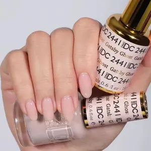 DND DC GATSBY GHOST #2441 Gel and Lacquer Duo nail care nail art sheer nude gel color