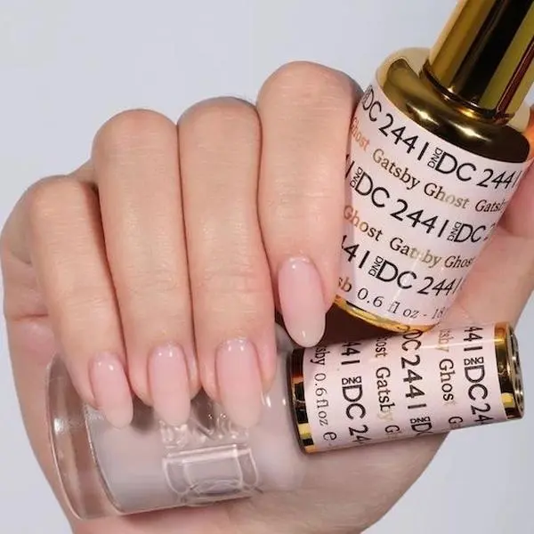 DND DC GATSBY GHOST #2441 Gel and Lacquer Duo nail care nail art sheer nude gel color