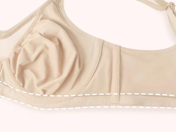 HSIA Cardi Comfort Bra Plus Size Underwire Non-padded Smoothing Wide Strap Full Coverage The Security-Blanket Bra for Big Busted Women Unlined Minimizer T-shirt Bra TikTokShopBlackFriday