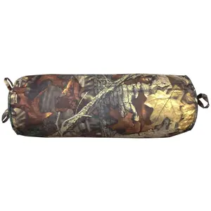 Oak Camo Neckroll Pillow, Woodland Brown & Green