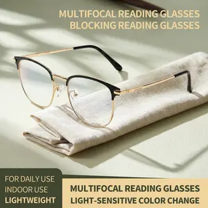 XYJ-A-White-Progressive Reading Glasses-Anti-Blue Light, UV Protection | Perfect for Work, Travel & Everyday Comfort