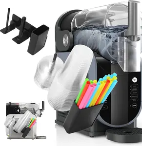 Ninja Slushie Machine Accessories,3-in-1 Side-Mounted Cup Organizer for Ninja Slushie Machine FS299 FS300 FS301 Side-Mounted Holder for Cups Lids & Straws Storage Cup Holder Ninja Slushy Accessories tiktokshopspringglowup