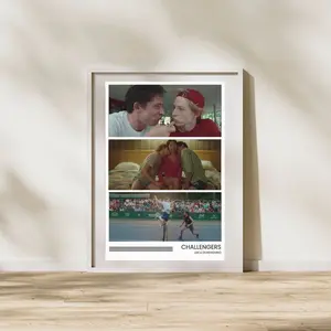 Challengers Inspired Art Print | Luca Guadagnino Poster | Zendaya Poster | Josh O'Connor Poster