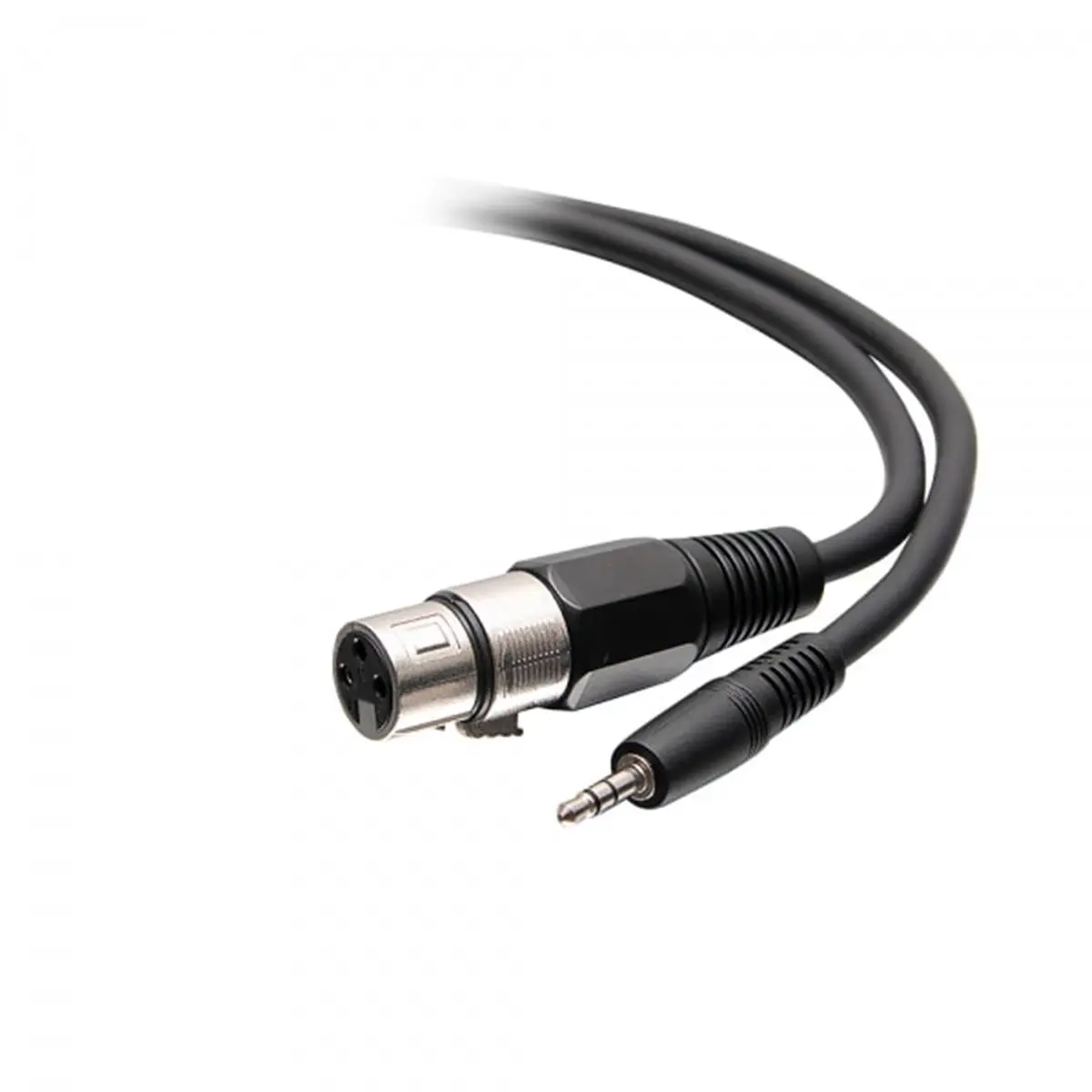 212 MAIN 18 in. Shielded Aluminium Male TRS to Female XLR Stereo Cable, 29/0.12bc Conductors, Aluminum Foil Shield, Soft PVC Jacket for Stereo Audio Devices, Mixing Consoles, Powered Speakers