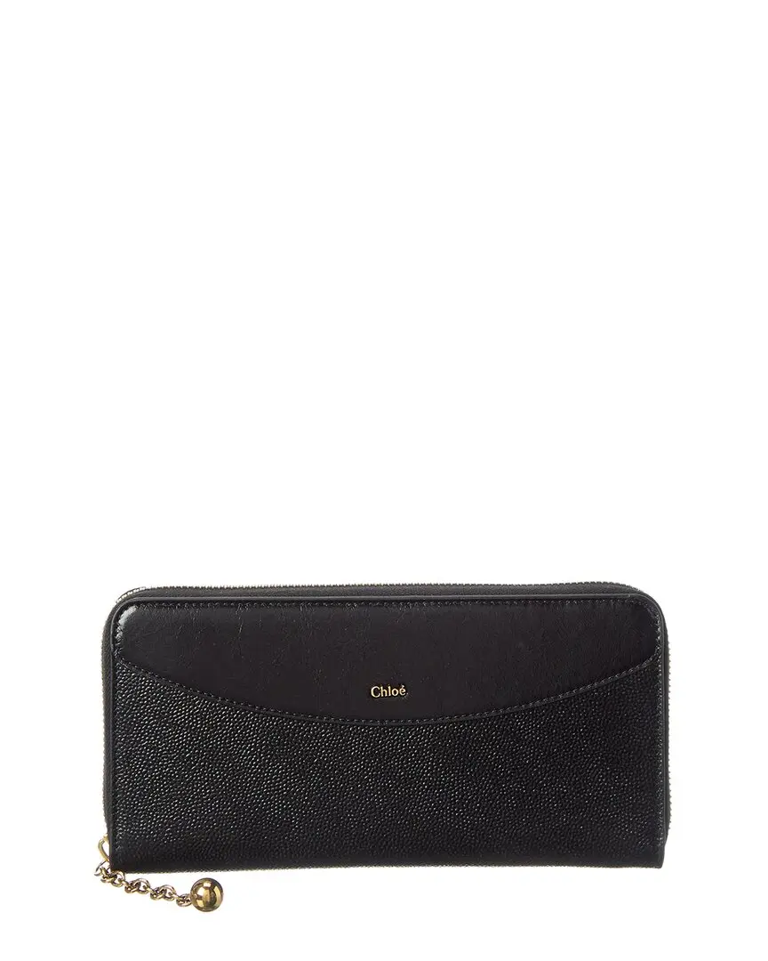 Chloé Leather Zip Around Wallet