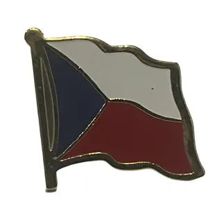 Czech Republic Flag Pin - Authentic Czech Republic Flag Design - Perfect for Travel Souvenirs and International Events