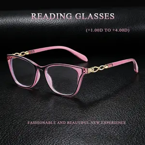 Vintage Cat-Eye Reading Glasses|Blue Light Blocking HD Reading Glasses|Comfortable fit without pressing the nose|Anti-fatigue protection|Elegant and stylish women's glasses