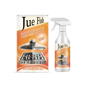 Jue-Fish Grease Remover Cleaning Spray Multi-Purpose Kitchen Counter Top Oven Grease Remover Cleaning Spray
