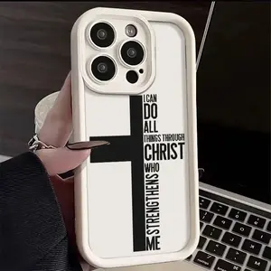 Bible Cross Phone case for iPhone 17 Air 16 E  15 Plus 14 13 12 11 Pro Max case , tpu smartphone protective cover Shockproof Drop This makes the perfect faith-based gift for friends or yourself.