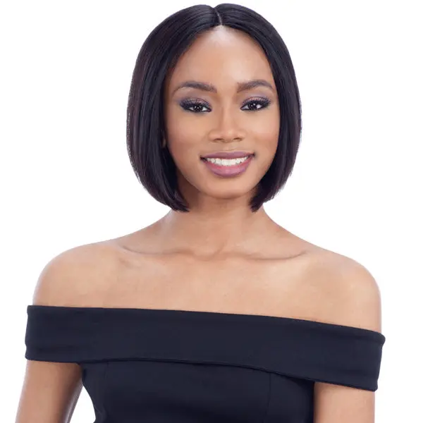 Shake-N-Go Brazilian Natural Human Hair Naked 5" Lace Part Wig - LEONI