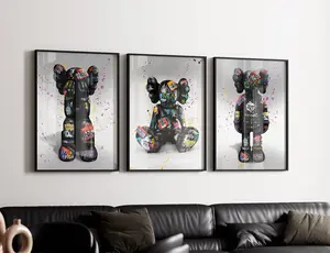 Graffiti Hypebeast Poster,set of 3,Printable KAWS Graffiti Poster,Hypebeast Toys,Hypebeast Sneaker, Sneaker Prints