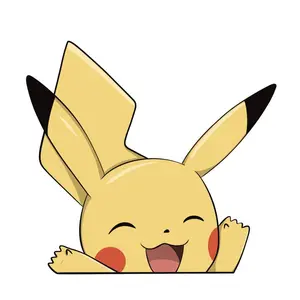 CraftingBNichols Pikachu 2 Decal - Customize Your Space with a Permanent Vinyl Decal