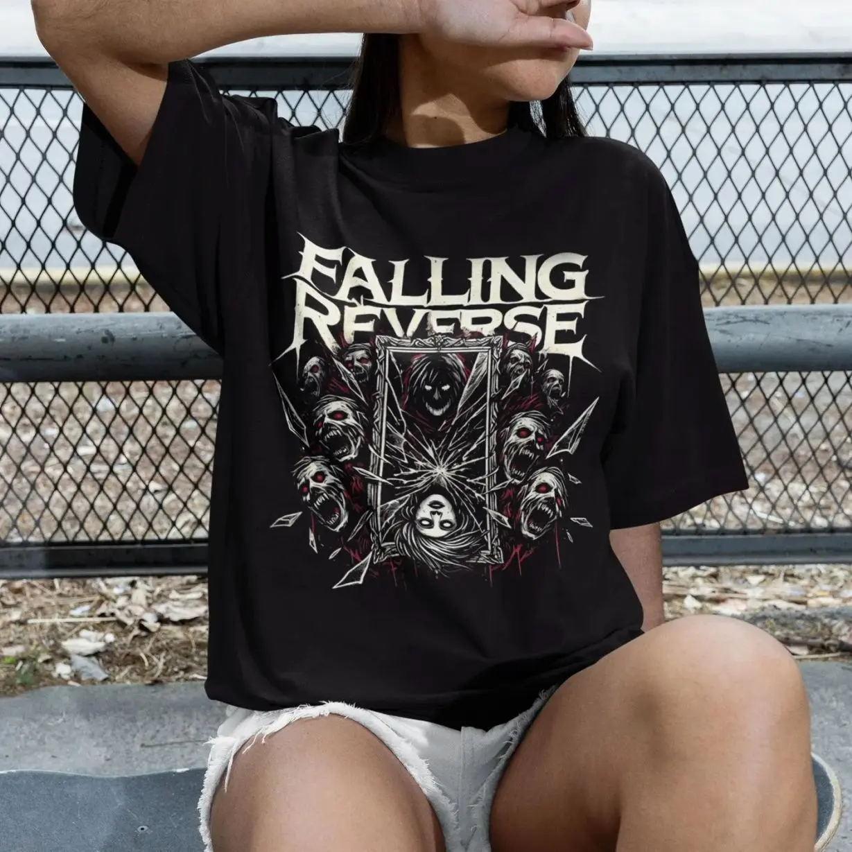 Falling In Reverse T-Shirt - Popular Monster - Falling In Reverse Merch - Unisex Rock Tee - Gift for Rock Lovers - Premium Music Apparel 3JY