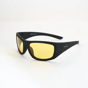 ZENOTTIC Silicone Windproof Sports Glasses Night Vision Lightweight Flexible Frame UV Protection Anti-Dust Cycling Outdoor Eyewear Unisex