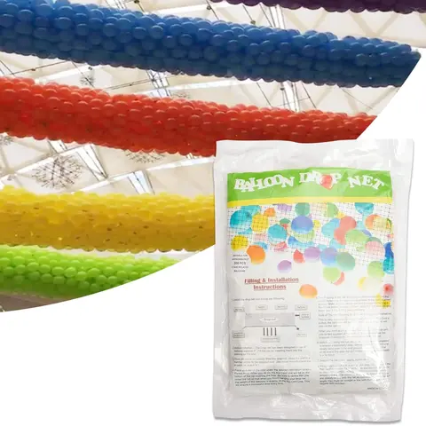Cherish XT Nylon Lightweight Reusable Mass Release Net Tool - Large Ceiling Release Bag, Made for Latex Balloons, Party Ready, Protects Inflated Units, 2.4x1m/3.6x2m/7.2x2m/11x2m Sizes, for Baby Shower, Annual Meetings, Home & Festive Party Supplies