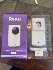 Roku Indoor Camera 360° for Home Security - Security Camera with 1080p HD Color
