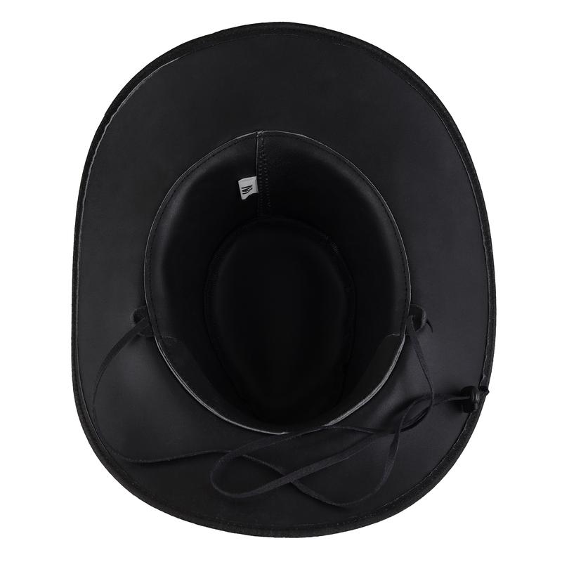 Anaaz Genuine Calf Suede Leather Western Cowboy Hat Cowboy Hat Men and Women Hat