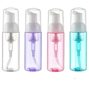 Foam Soap Dispenser 2oz 4 Pack, Dispenser for Hand Soap Foaming Lash Shampoo for Cleanser, Dispenser (4 color) Bottles Lightweight