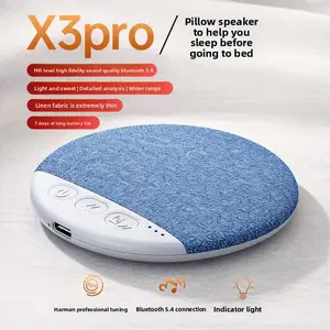 X3pro Bedside Sleep Speaker | Bluetooth 5.4 | HiFi Sound | Fabric Portable Sleep Aid Speaker with Night Light for Bedroom