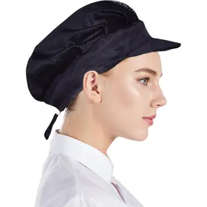 3pcs Unisex Chef Hat Elastic Kitchen Chef Hat Cooking Chef Cap Food Service Hair Net CF9061