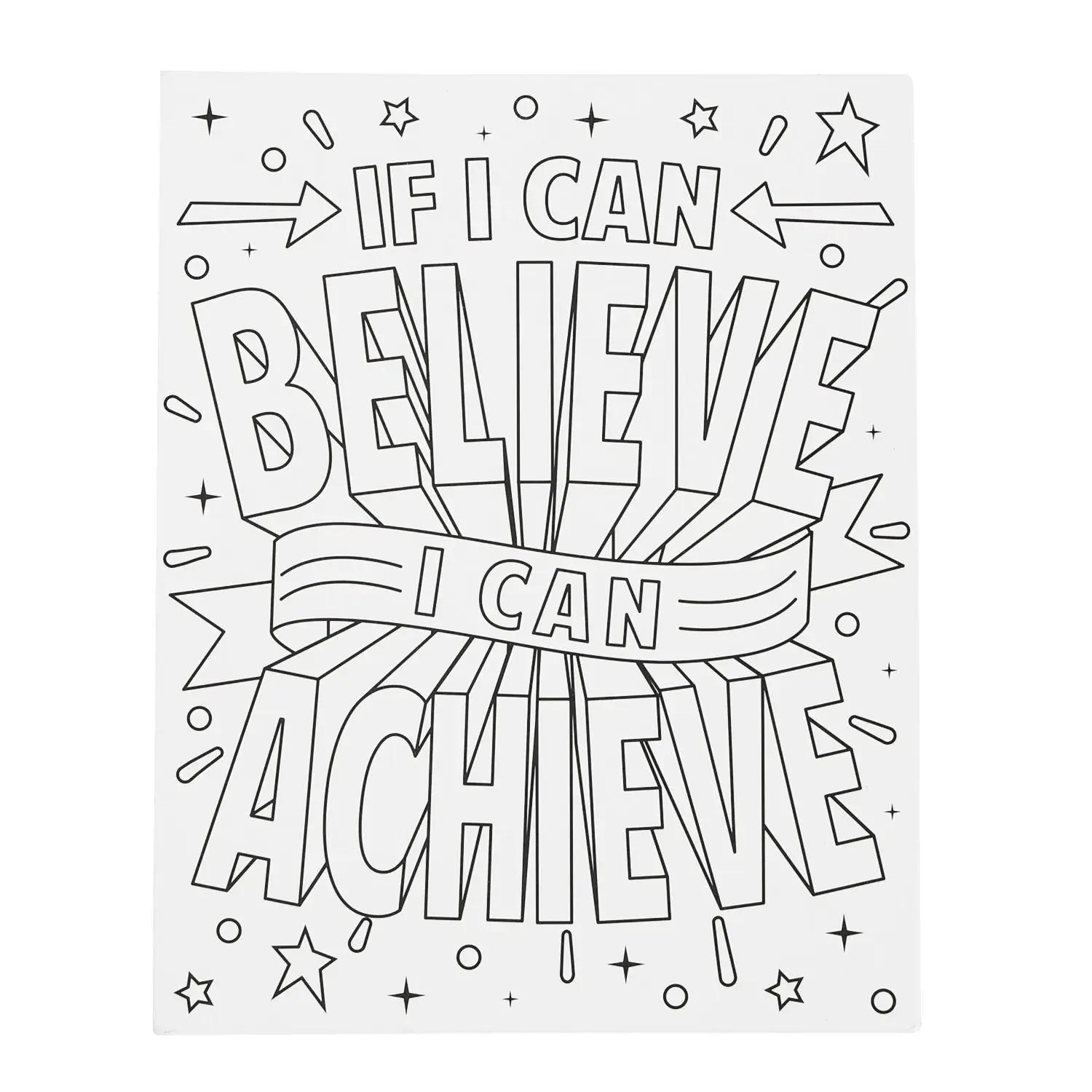 9 1/2" x 12" Color Your Own Growth Mindset Cardstock Pocket Folders - 12 Pc.