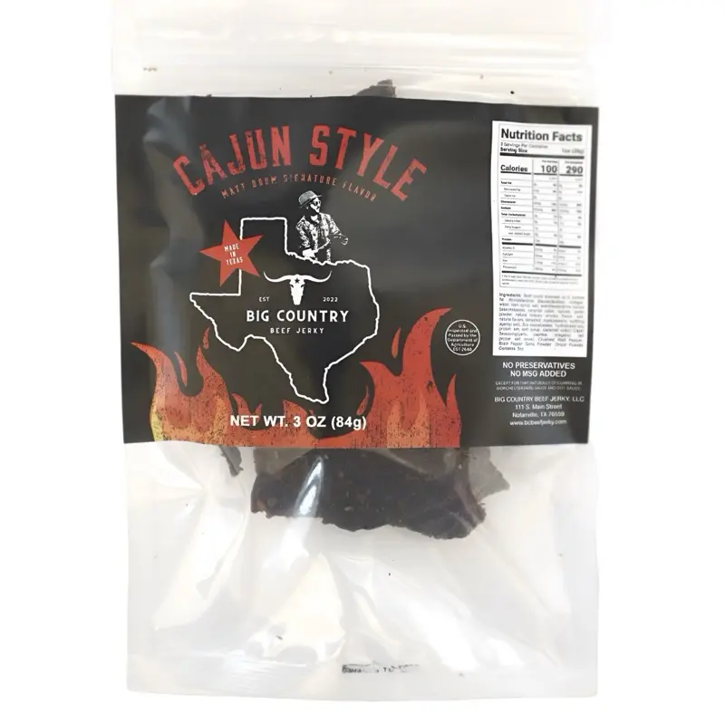 Big Country Beef Jerky Cajun Flavor Beef Jerky