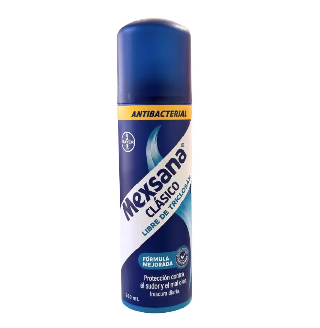 Mexsana Men's Antiperspirant Deodorant Aerosol, Maximum Protection Antibacterial Powder Spray with Aloe Vera for Sensitive Skin, 260ml, Travel Toiletries, On-The-Go, Single Item, Feet