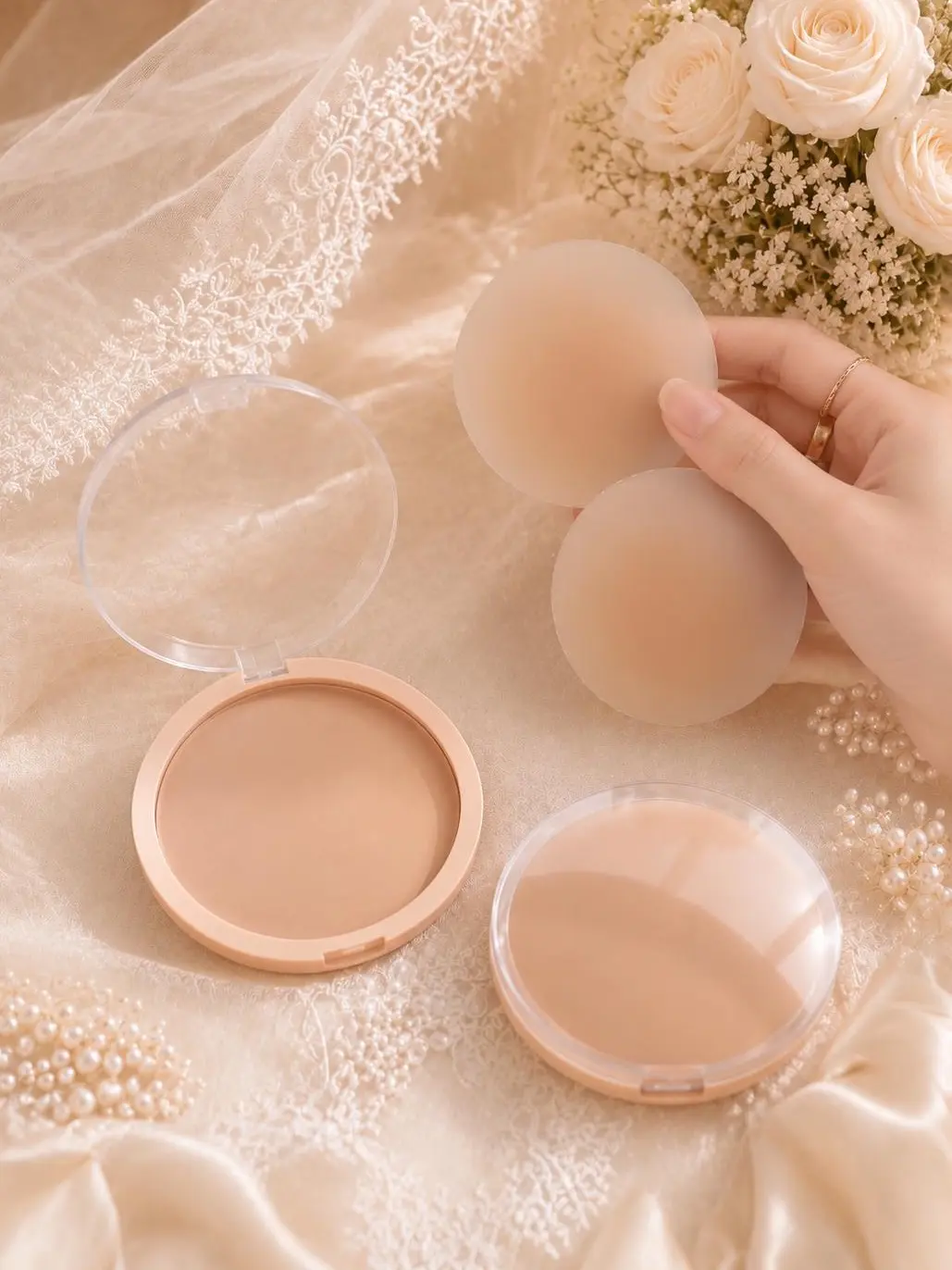 Bridal Invisible Silicone Nipple Covers for Wedding Dress | Seamless Adhesive Breast Covers for Brides & Special Occasions