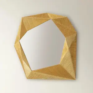 Z Gallerie Nikki Chu - Faceted Mirror Decor Steel Glass Z Gallerie Nikki Chu - Faceted Mirror Decor Steel Glass