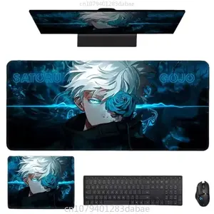 [Sale off up to 65%][Free Ship] Jujutsu Kaisen leather mouse pad oversized anime computer keyboard pad e-sports table mat boys computer accessories boys