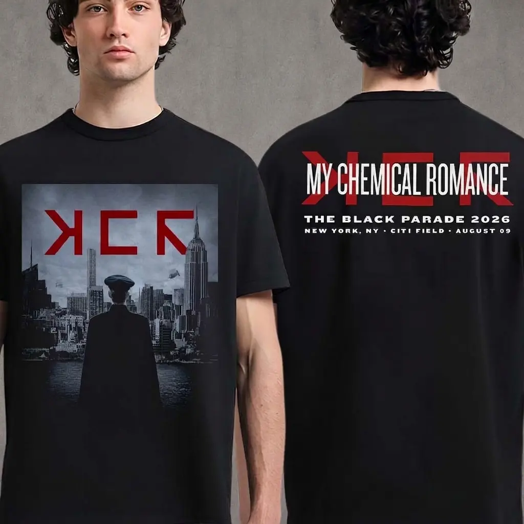 My Chemical Romance Black Parade 2026 New York Citi Field Premium Double-Sided T-Shirt, My Chemical Romance New York 2026 Event Tee At Citi Field On August 9 2026 T-Shirt