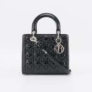 Pre-owned Dior patent leather Shoulder Bags Lady Medium Top Handle Bag 24CM BGP204984