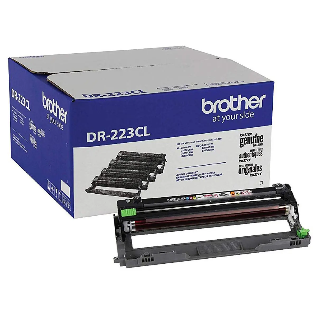 Brother DR-223CL Drum Unit for Select Printer, 18000 Pages Yield, 4-Pack