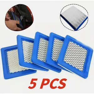 5PCS Replacement Air Filter, Lawn Mower Filter Fit Briggs Stratton 491588 Series