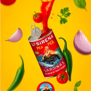 3 Latas de sardinas en salsa de tomate picante 155gr