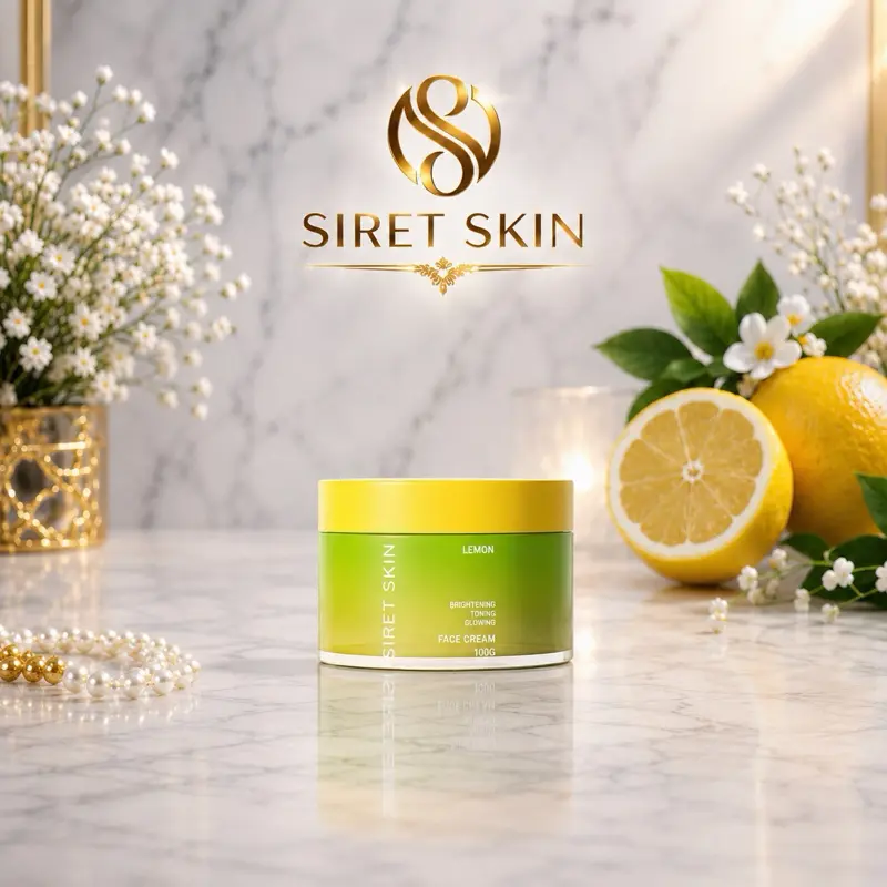 Lemon Face Cream for Brightening & Hydration | Dark Spot Care Moisturizer | Siret Skin 4oz