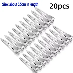 5.5cm 20pcs Hair Root Fluffy Clips for Volume, Professional Salon Metal Hair Clips for Styling, Root Lifter Hair Clamps for Fine/Thin Hair, Fluffy Styling Tools for Bangs & Crown Lift, DIY Hair Accessories for Women Girls