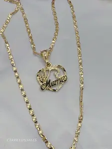MAMA #1 HEART  style chain gold plated no fade 18"inches 24"inches available  chains