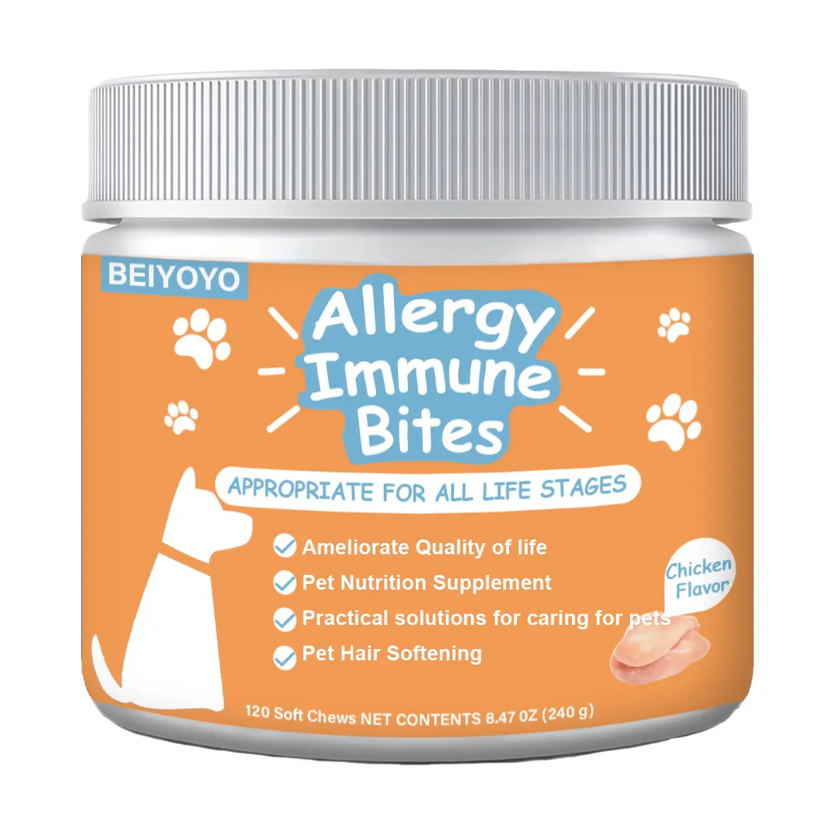 Dog Allergy Relief Chews – Itchy Skin & Paw Licking Support – Soothing Dog Probiotics for Allergies, Hot Spots, Seasonal & Environmental Allergy Relief – Dog Itch Relief Supplement