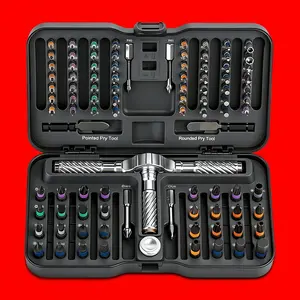 Hand Tool Set, Magnetic Screwdriver Kit, Replaceable Screwdriver Bits, DIY Flexible Shaft Design, Ideal for Furniture Assembly & Precision Repair Tools