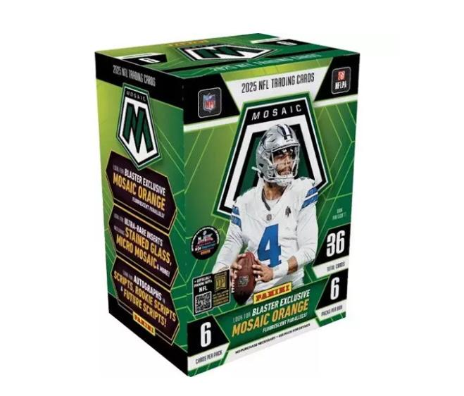 BREAK 96 - 9 box mix PANNINI 2025 5X MOSAIC MEGA 2 BLASTER 2 HANGER NFL