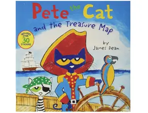 Pete the Cat and the Treasure Map Paperback – Sticker Book, March 7, 2017