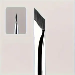 1pc Blade Eyeliner Brush, Ultra Fine Angle Flat Eyebrow Brush, Place Under The Eyes Makeup Brush Precise Detail Brush, Angled Brush